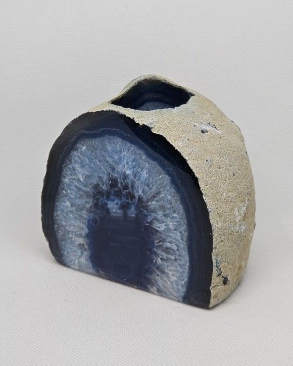 Svícen achát modrý